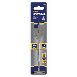 IRWIN Speedbor 1 in. X 6 in. L Carbon Steel Wood Boring Bit Hex Shank 1 pc