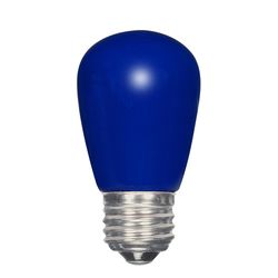 Satco S14 E26 (Medium) LED Bulb Blue 15 Watt Equivalence 1 pk