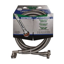 Eastman 3/4 in. FHT X 3/4 in. D FHT 5 ft. Stainless Steel Washing Machine Supply Line