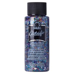 FolkArt Glitterific Glitter Kaleidescope Craft Paint Exterior and Interior 2 oz