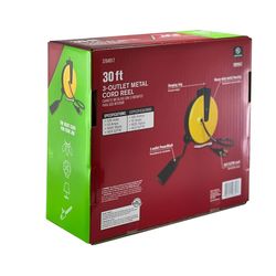 Ace Indoor 30 ft. L Yellow Extension Cord 16/3 SJTW