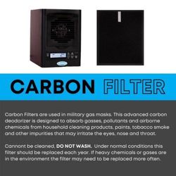 Mountainaire 8 in. H X 6 in. W Rectangular Carbon Filter 1 pk
