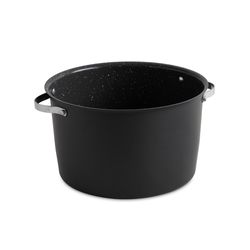 Nordic Ware Aluminized Steel Stock Pot w/Lid 13.9 in. 16 qt Black