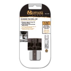 Montana Brand Diamond 1-3/8 in. Alloy Steel Tile Drill Bit 3-Flat Shank 1 pc