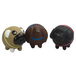 HuggleHounds Ruff-Tex For Dog Assorted Rubber Bridget, Fancy & Lassie Dog Toy Large 3 pk