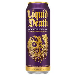 Liquid Death Doctor Death Sparkling Natural Mineral Water 19.2 fl. oz. 1 pk