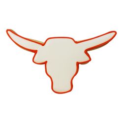 R&M International Longhorn 3 in. W X 6 in. L Cookie Cutter Silver 1 pc