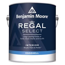 Benjamin Moore Regal Select Eggshell White Water-Based Interior Latex Wall+Trim Paint Interior 1 gal