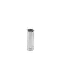 SK Professional Tools 10 mm X 1/4 in. drive Metric 12 Point Traditional Deep Socket 1 pc