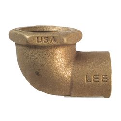 NIBCO 3/4 in. Sweat X 3/4 in. D FPT Brass 90 Degree Elbow 1 pk