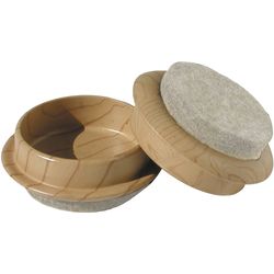 Shepherd Hardware Plastic Cup Woodgrain Round 1-3/4 in. W X 1-3/4 in. L 4 pk