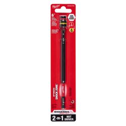 Milwaukee Shockwave 6 in. L Steel 2-in-1 Magnetic Nut Driver 1 each