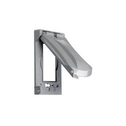 TayMac Rectangle Die-Cast Metal 1 gang 4.82 in. H X 3.02 in. W Weatherproof Cover