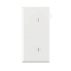 Leviton White 1 gang Thermoplastic Nylon Blank Wall Plate 1 pk