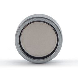 Magnet Source .25 in. L X .625 in. W Silver Neodymium Super Latch Magnets 16 lb. pull 2 pc
