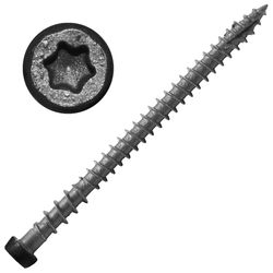 Screw Products No. 10 X 2-3/4 in. L Flint Star Flat Head Deck Screws 75 pc