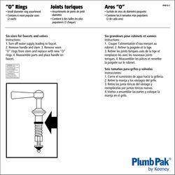 Keeney 1/2 in. D Rubber O-Ring Kit 1 pk