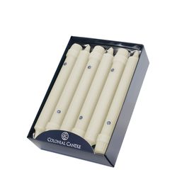Colonial Candle Ivory White Unscented Scent Classic Taper Candle
