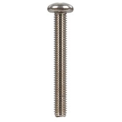 HILLMAN No. 10-32 Ga. X 1-1/2 in. L Phillips Flat Head Stainless Steel Machine Screws 100 pk