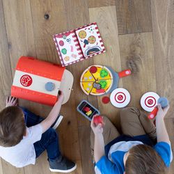 Fat Brain Toy Pretendables Backyard Pizza Oven Set Assorted 14 pc