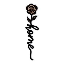 P Graham Dunn 7 in. H X 30 in. L Black MDF Home Wall Word