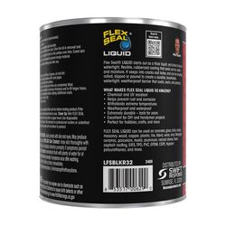 Flex Seal Family of Products Flex Seal Black Liquid Rubber Sealant Coating 32 fl. oz.
