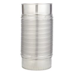 Deflect-O Jordan 24 in. L X 4 in. D Silver/White Aluminum Duct Connector