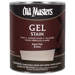 Old Masters Semi-Transparent Aged Oak Oil-Based Alkyd Gel Stain 1 qt