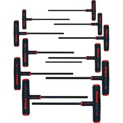 Eklind POWER-T Assorted SAE T-Handle Ball End Hex Key Set 11 pc