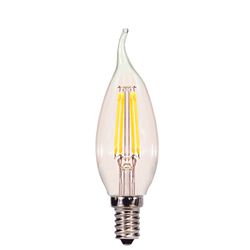 Satco CA11 E12 (Candelabra) LED Bulb Natural Light 40 Watt Equivalence 1 pk