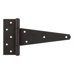 Ace 8 in. L Black Heavy Duty T Hinge 1 pk