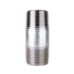 STZ Industries 2 in. MIP each X 2 in. D MIP Galvanized Steel 3 in. L Nipple