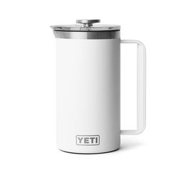 YETI Rambler 34 oz White BPA Free French Press Insulated Tumbler