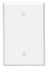 Leviton White 1 gang Thermoset Plastic Blank Wall Plate 1 pk