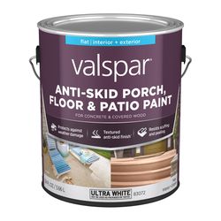 Valspar Anti-Skid Flat Ultra White Floor & Porch Paint 1 gal