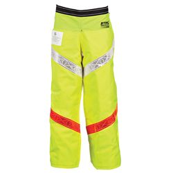 STIHL Dynamic Hi-Vis Nylon Reflective Protective Apron Chaps Green 40 inch 1 pk