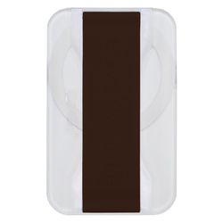 LoveHandle Black Black on Clear Cell Phone Grip For All Mobile Devices 0.31 ft. L