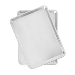 Nordic Ware Naturals 13 in. W X 18 in. L Half Sheet Pan Silver 2 pc