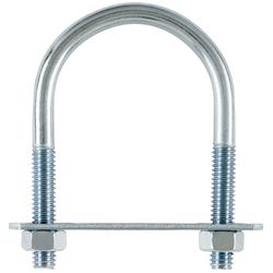 Hampton 5/16 in. X 2 in. W X 3 in. L Coarse Zinc-Plated Steel U-Bolt