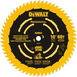 DeWalt Precision Trim 10 in. D X 5/8 in. Carbide Circular Saw Blade 60 teeth 1 pk