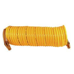 Milton 25 ft. L X 1/4 in. D Recoil Nylon Air Hose 200 psi Yellow