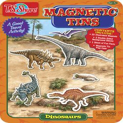 T.S. Shure Dinosaurs Magnetic Tin Playset Multicolor