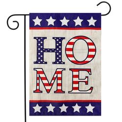 Briarwood Lane American Home Garden Flag 12.5 in. W X 18 in. L