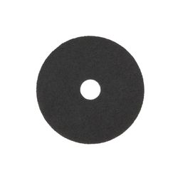 3M Scotch-Brite 20 in. D Non-Woven Natural/Polyester Fiber Floor Pad Black