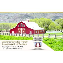 Evolve Terra Flat Barn Red Water-Based Barn and Fence Paint Exterior and Interior 5 gal