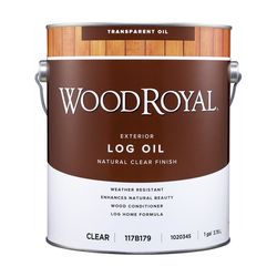 Ace Wood Royal Flat Clear Fully-Transparent Oil-Based Log Oil 1 gal