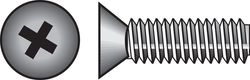 HILLMAN No. 10-24 Ga. X 3 in. L Phillips Flat Head Stainless Steel Machine Screws 50 pk
