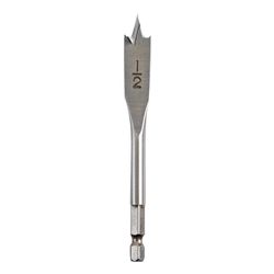 Milwaukee 1/2 in. X 4.5 in. L Carbon Steel Flat Boring Bit Hex Shank 1 pk
