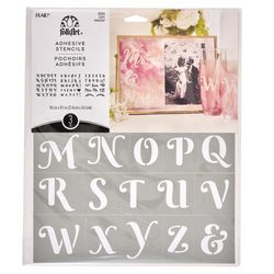 FolkArt Vinyl Script Stencil Set 3 pk