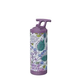 Wyld Gear Wyld Child 18 fl. oz. Violet Garden BPA Free Insulated Water Bottle